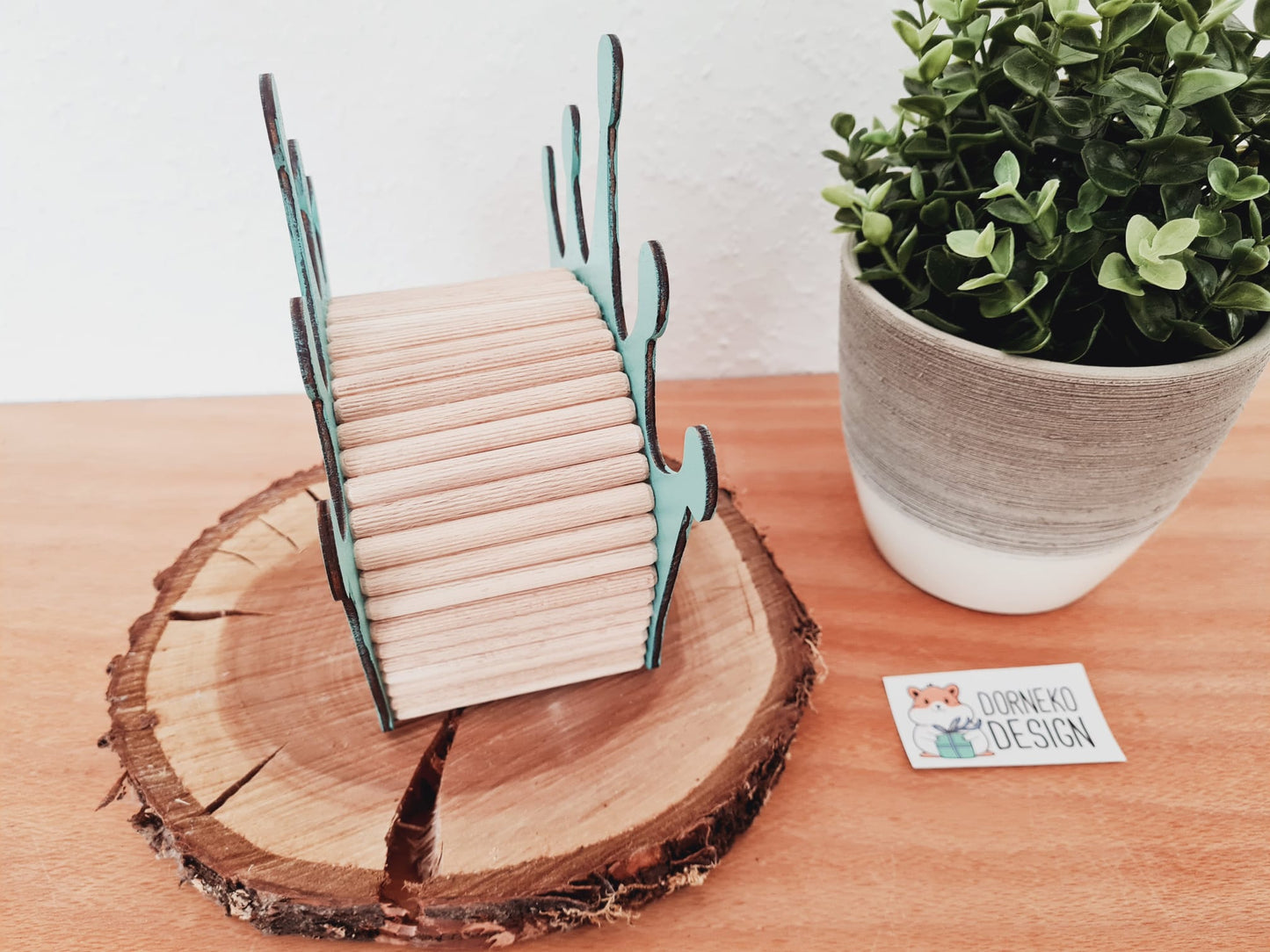 BAUSATZ Holzversteck *Krone* für Kleinnager