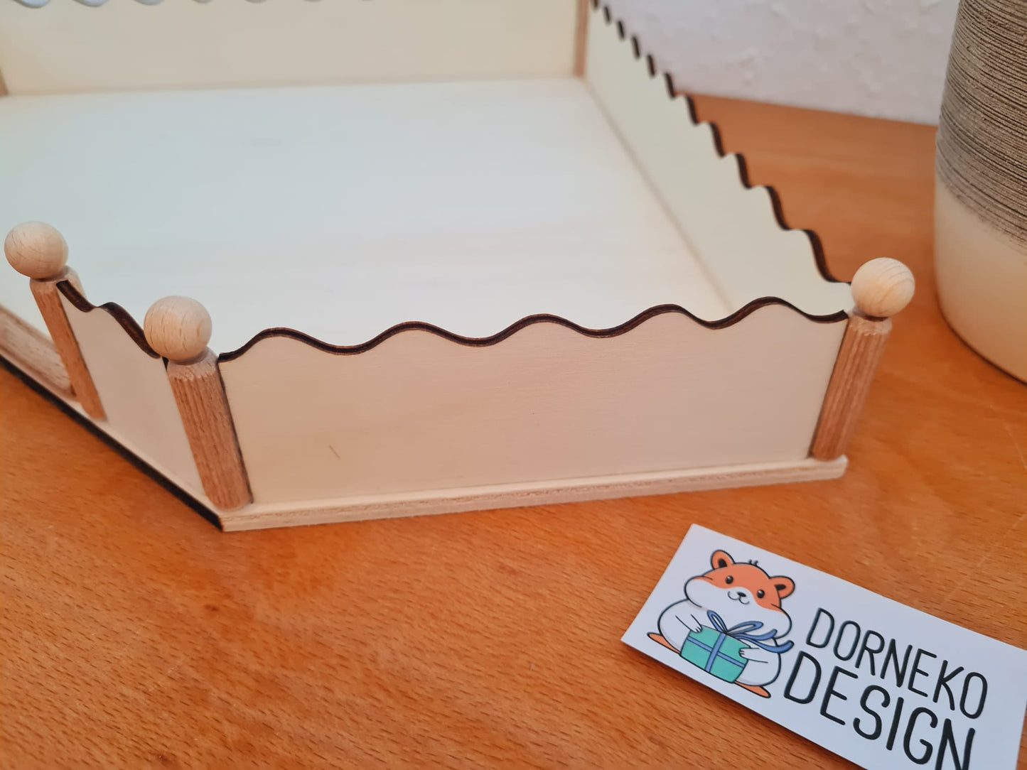 5Eck Ebene / Podest mit Geländer für Kleinnager