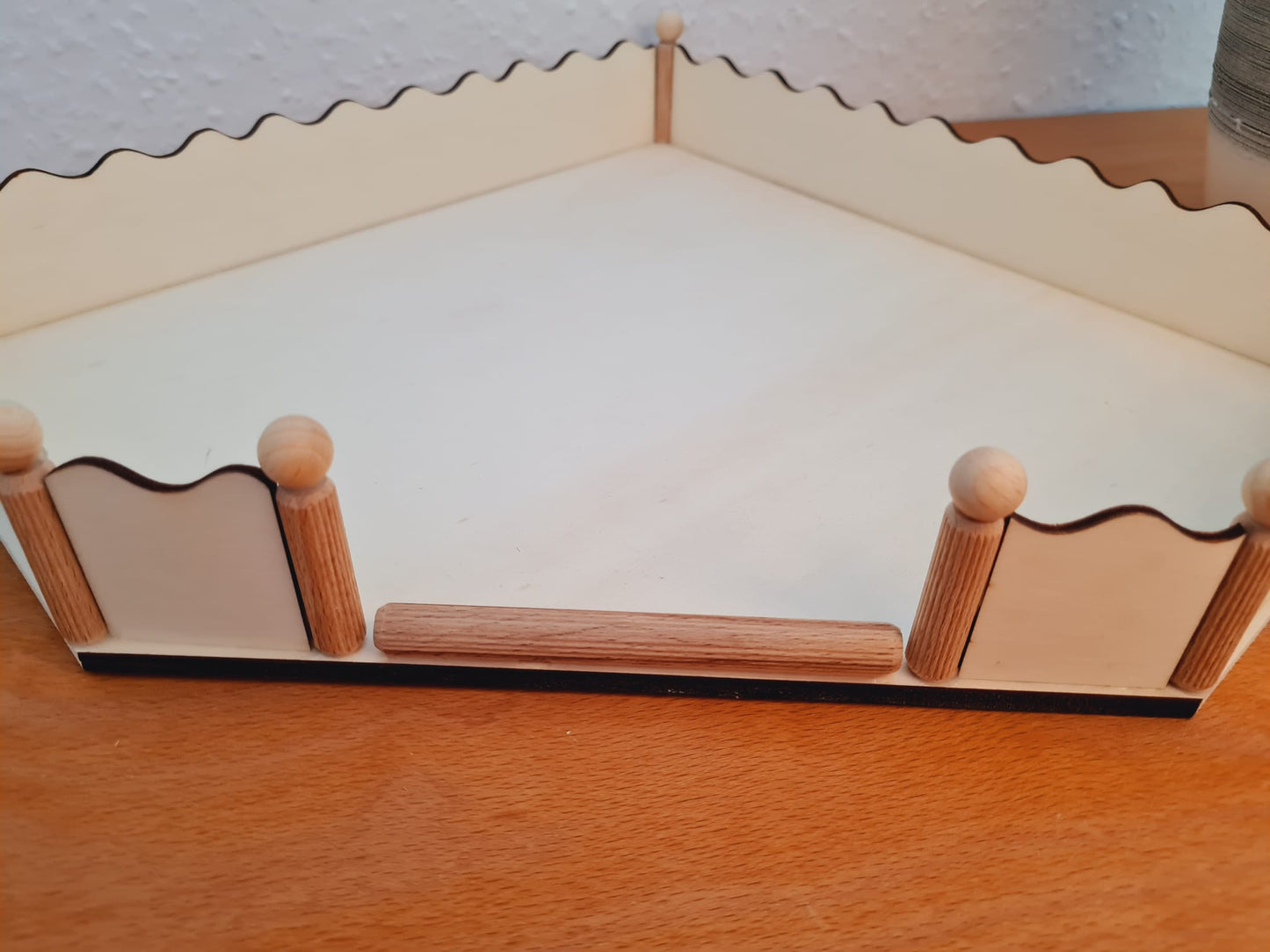 5Eck Ebene / Podest mit Geländer für Kleinnager