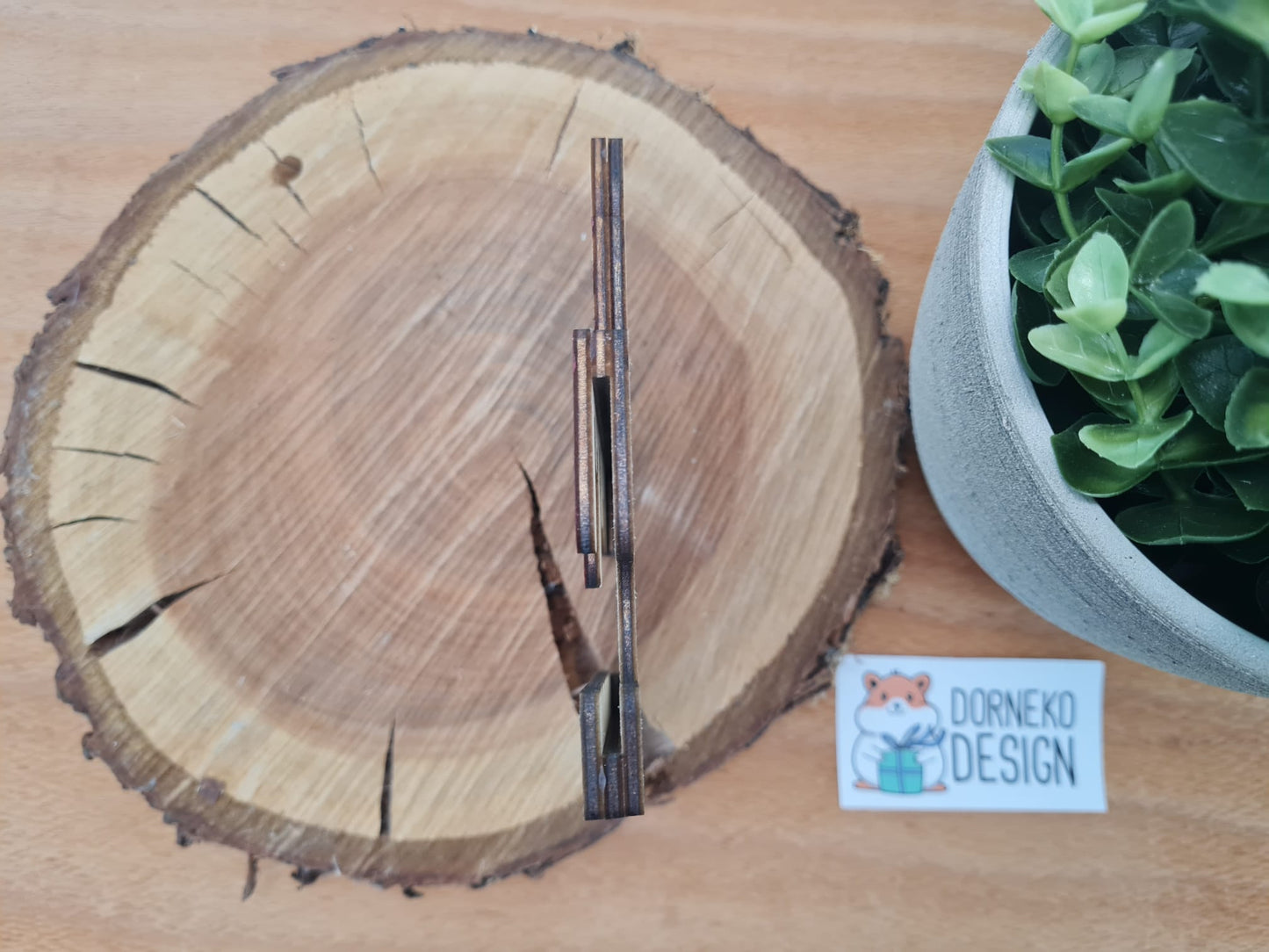 Geburtstagskuchen Geschenkeverpackung aus Holz für Geldgeschenk / Gutschein