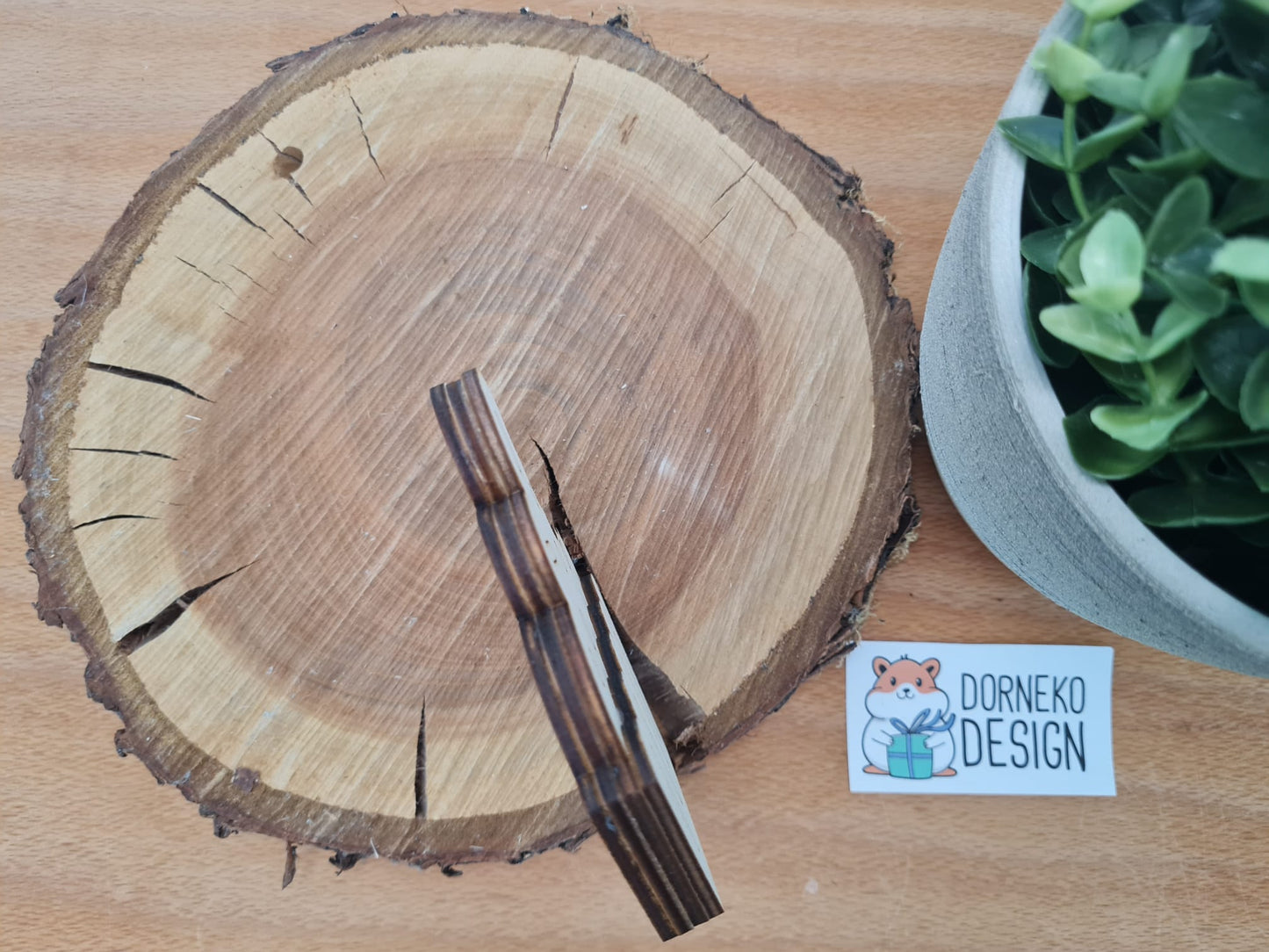 Muffin Geschenkeverpackung aus Holz für Geldgeschenk / Gutschein