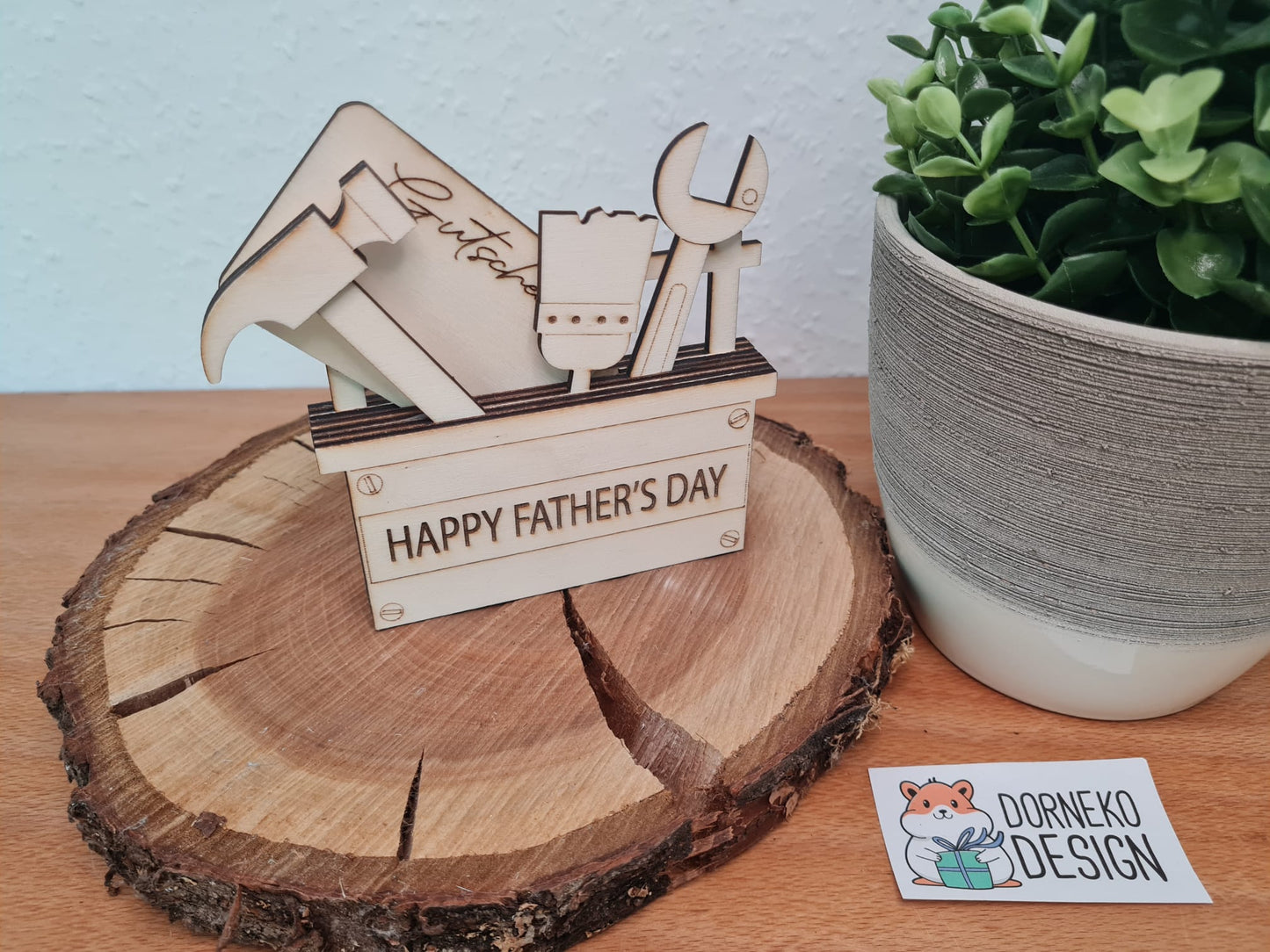 Werkzeugkasten Geschenkeverpackung aus Holz für Geldgeschenk / Gutschein