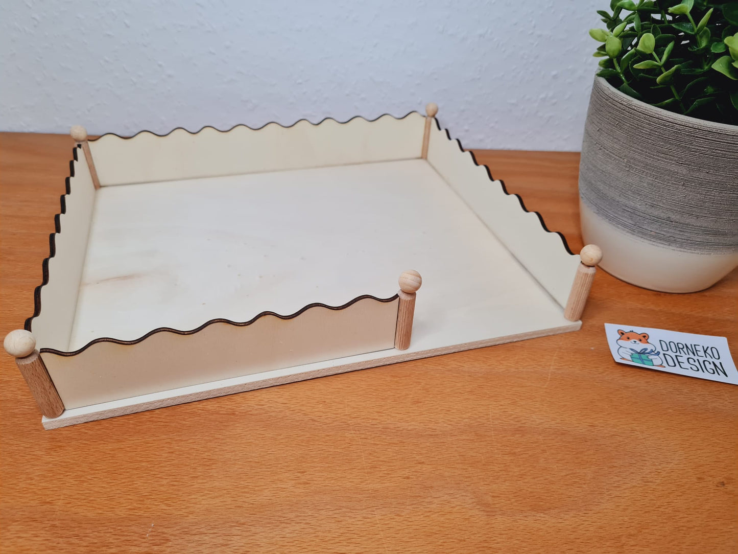 BAUSATZ Ebene Rechteckig welliger Rand