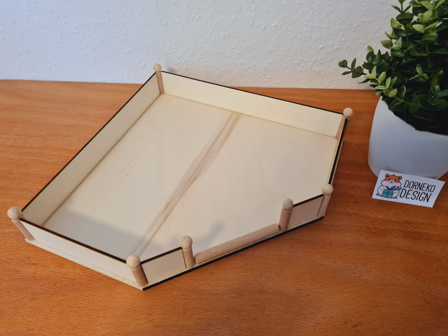 5Eck Ebene gerade / Podest mit Geländer für Kleinnager