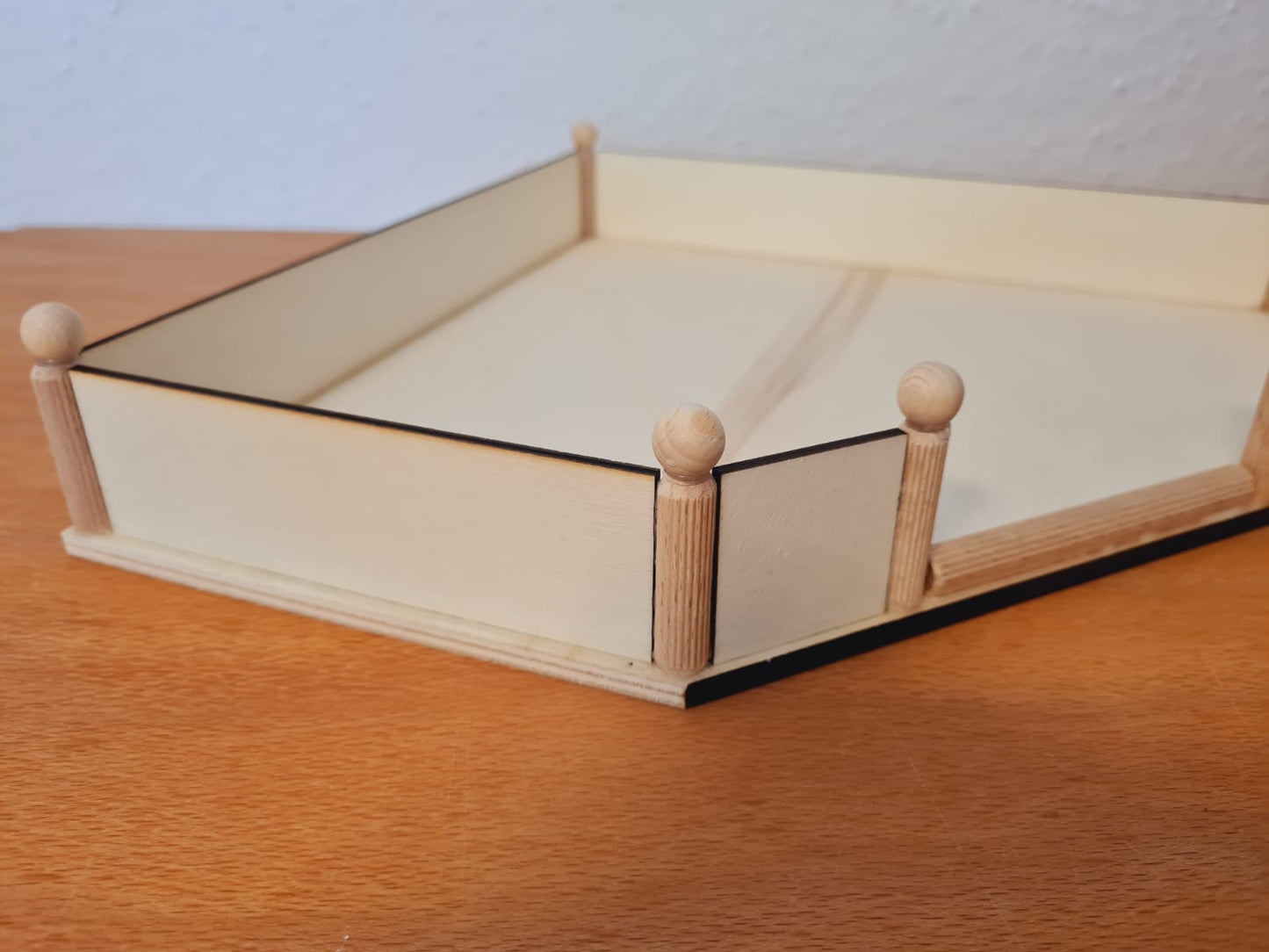 5Eck Ebene gerade / Podest mit Geländer für Kleinnager