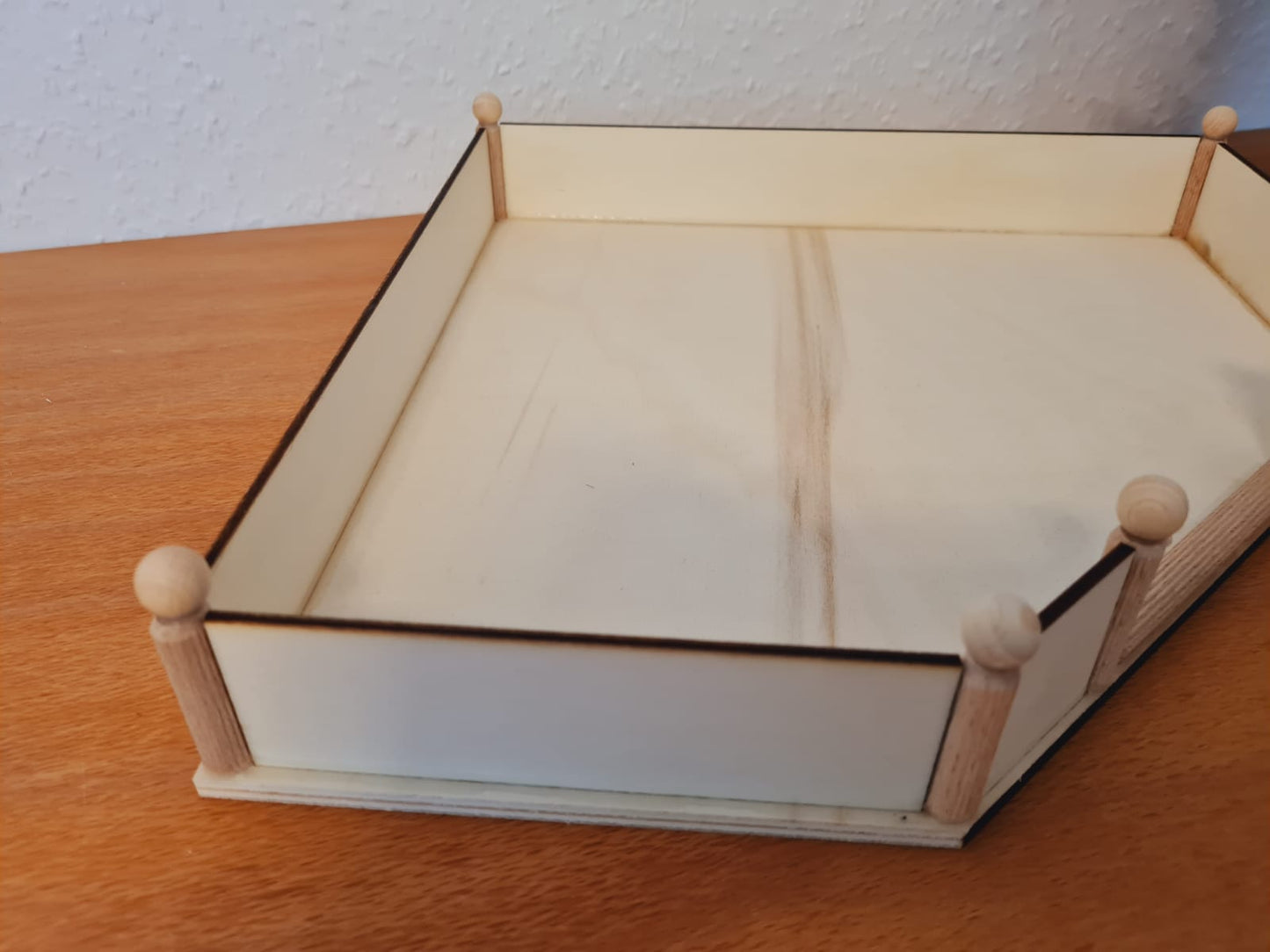 5Eck Ebene gerade / Podest mit Geländer für Kleinnager