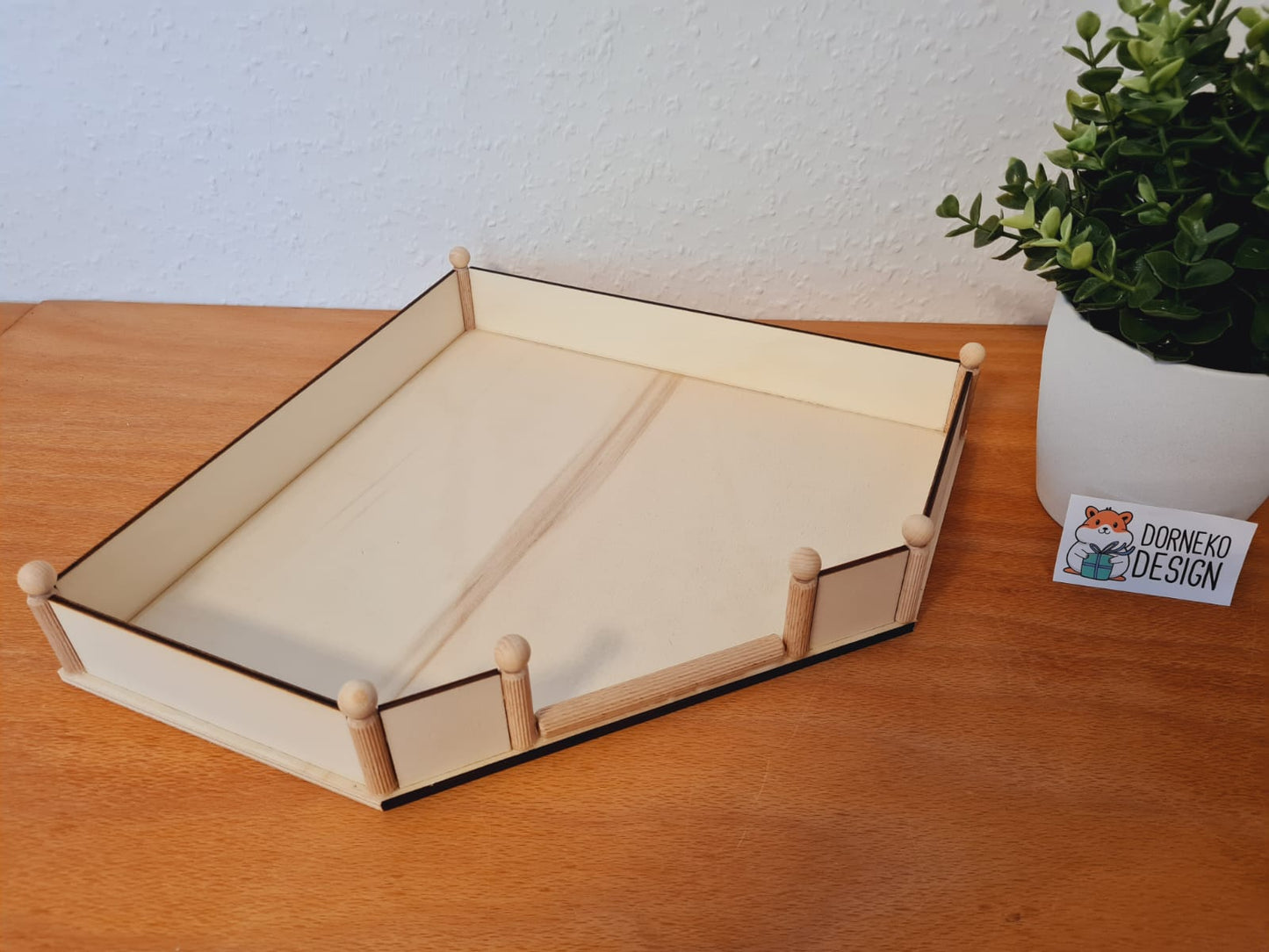 5Eck Ebene gerade / Podest mit Geländer für Kleinnager