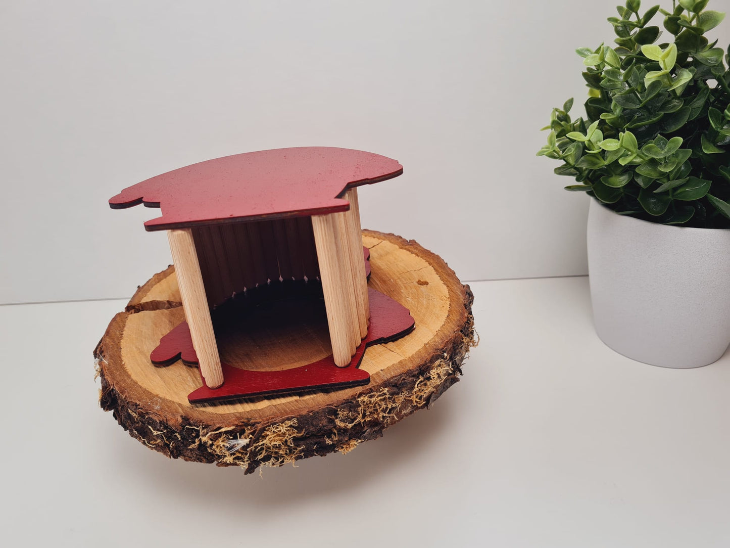 BAUSATZ Holzversteck  *Weihnachtsmann 2.0* für Kleinnager