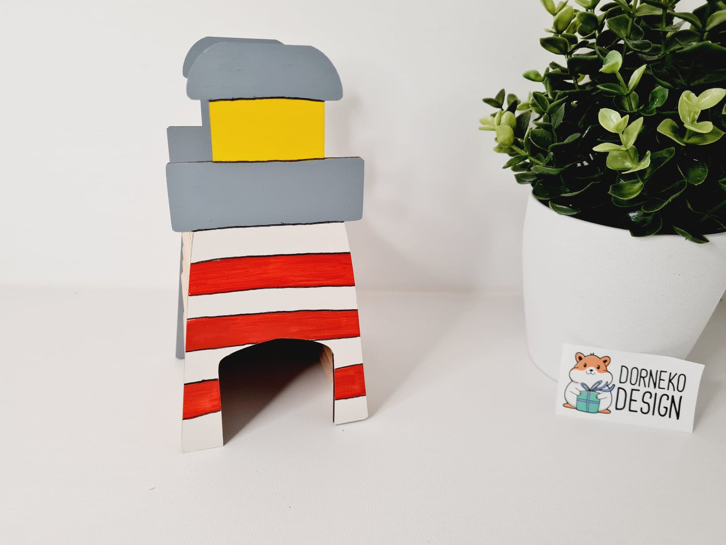 BAUSATZ Holzversteck *Leuchtturm* für Kleinnager