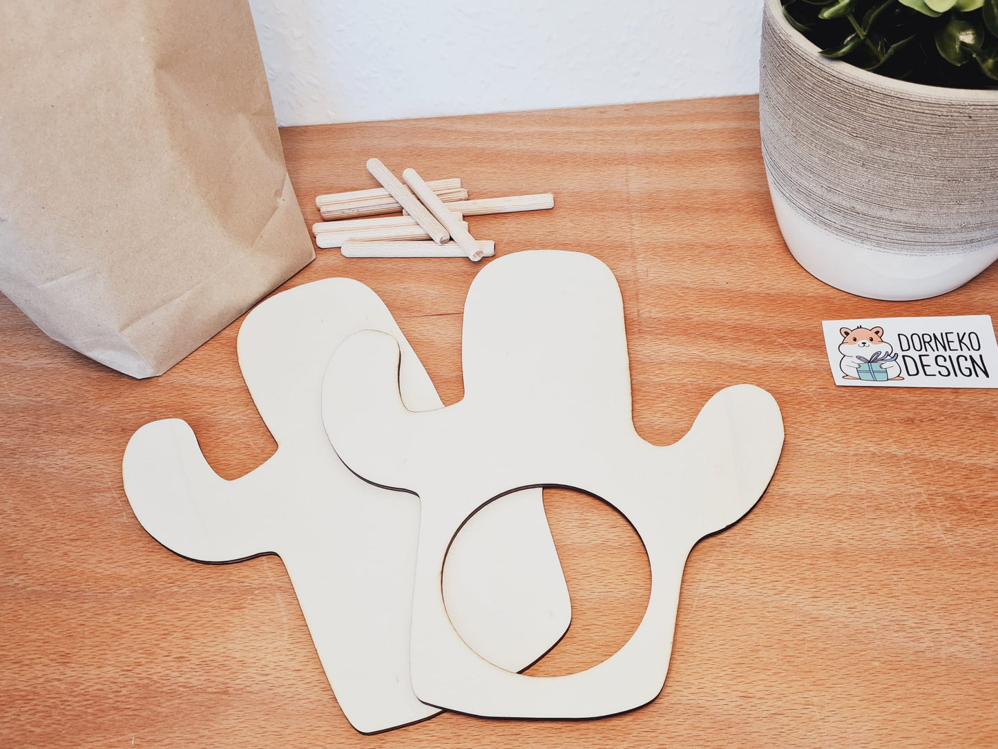 BAUSATZ Holzversteck *Kaktus* für Kleinnager