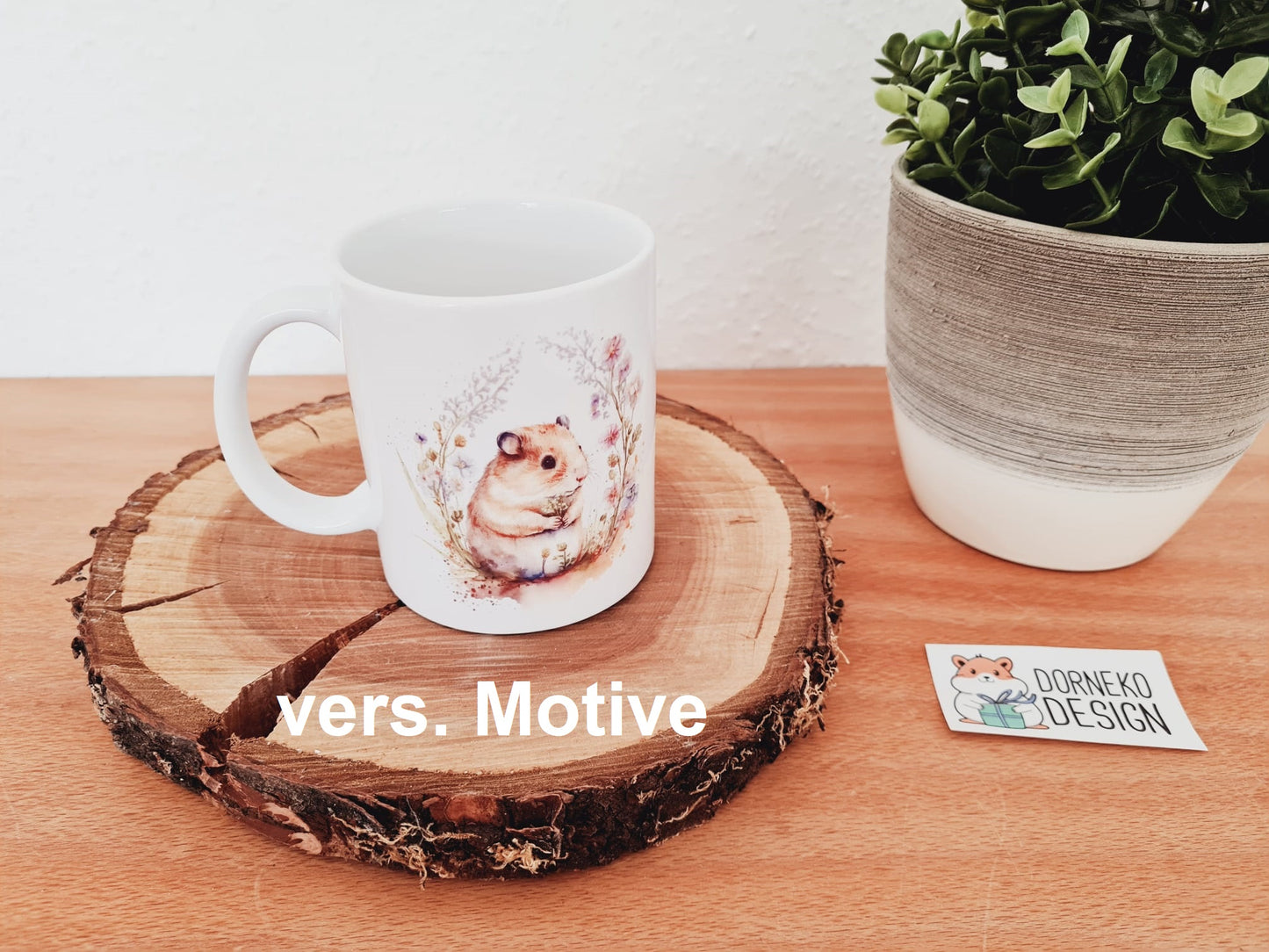 Tasse mit Hamsterbild und / oder Spruch