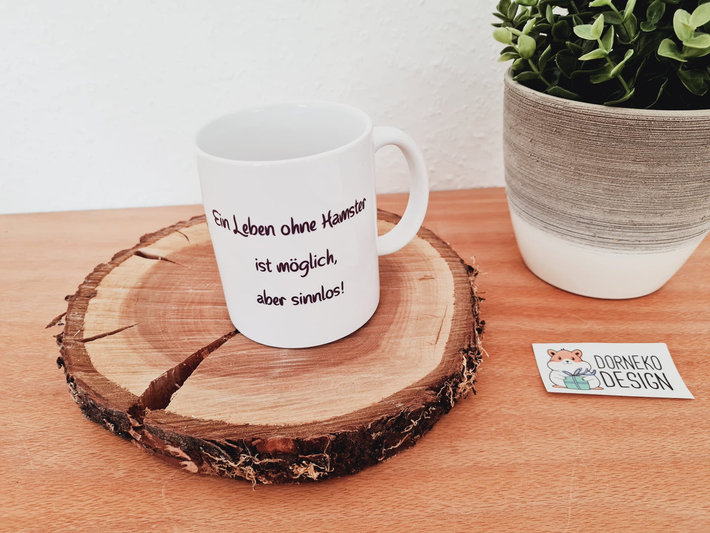 Tasse mit Hamsterbild und / oder Spruch