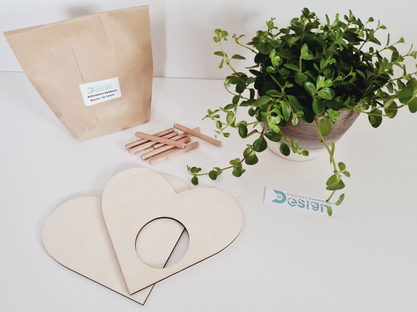 BAUSATZ Holzversteck *Herz* für Kleinnager