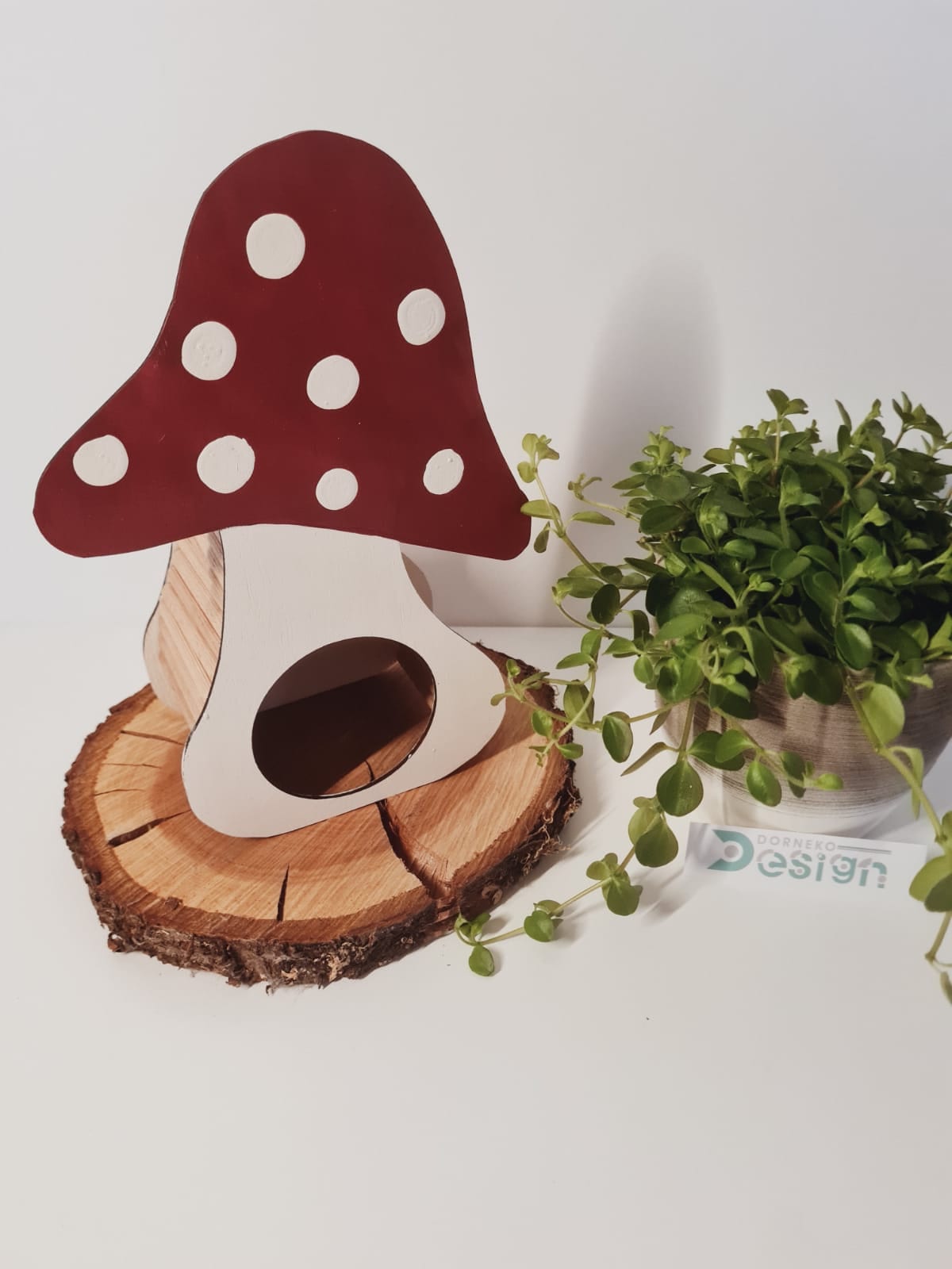 BAUSATZ Holzversteck  *Pilz* für Kleinnager