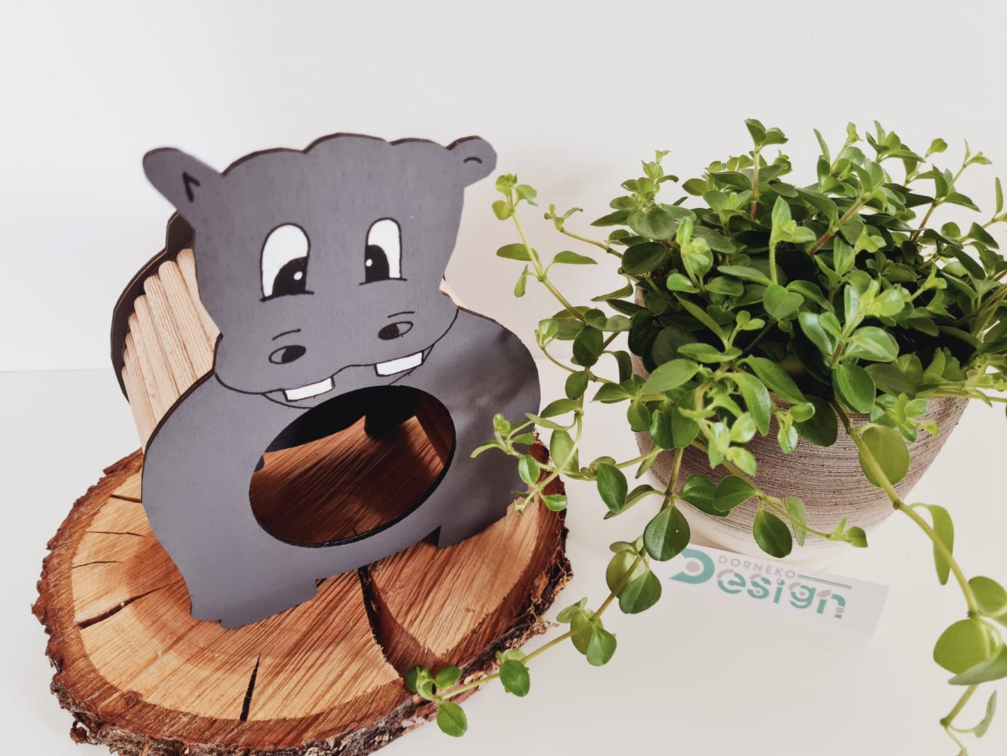 BAUSATZ Holzversteck *Nilpferd* für Kleinnager