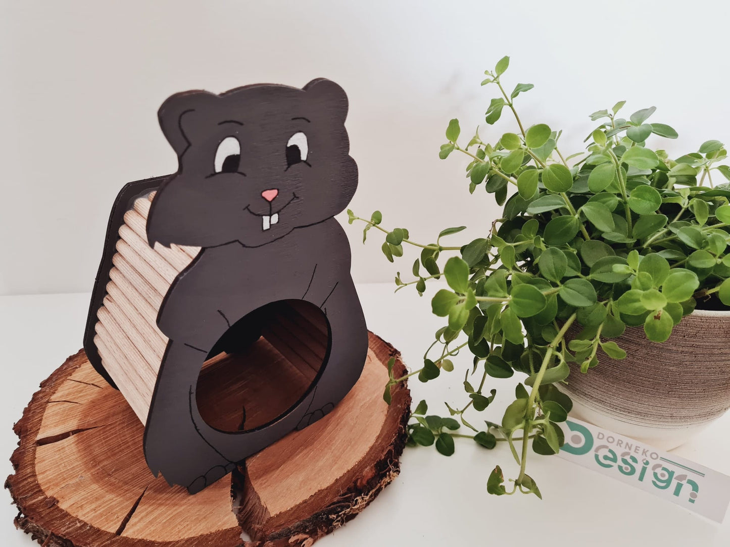 BAUSATZ Holzversteck *Hamster* für Kleinnager