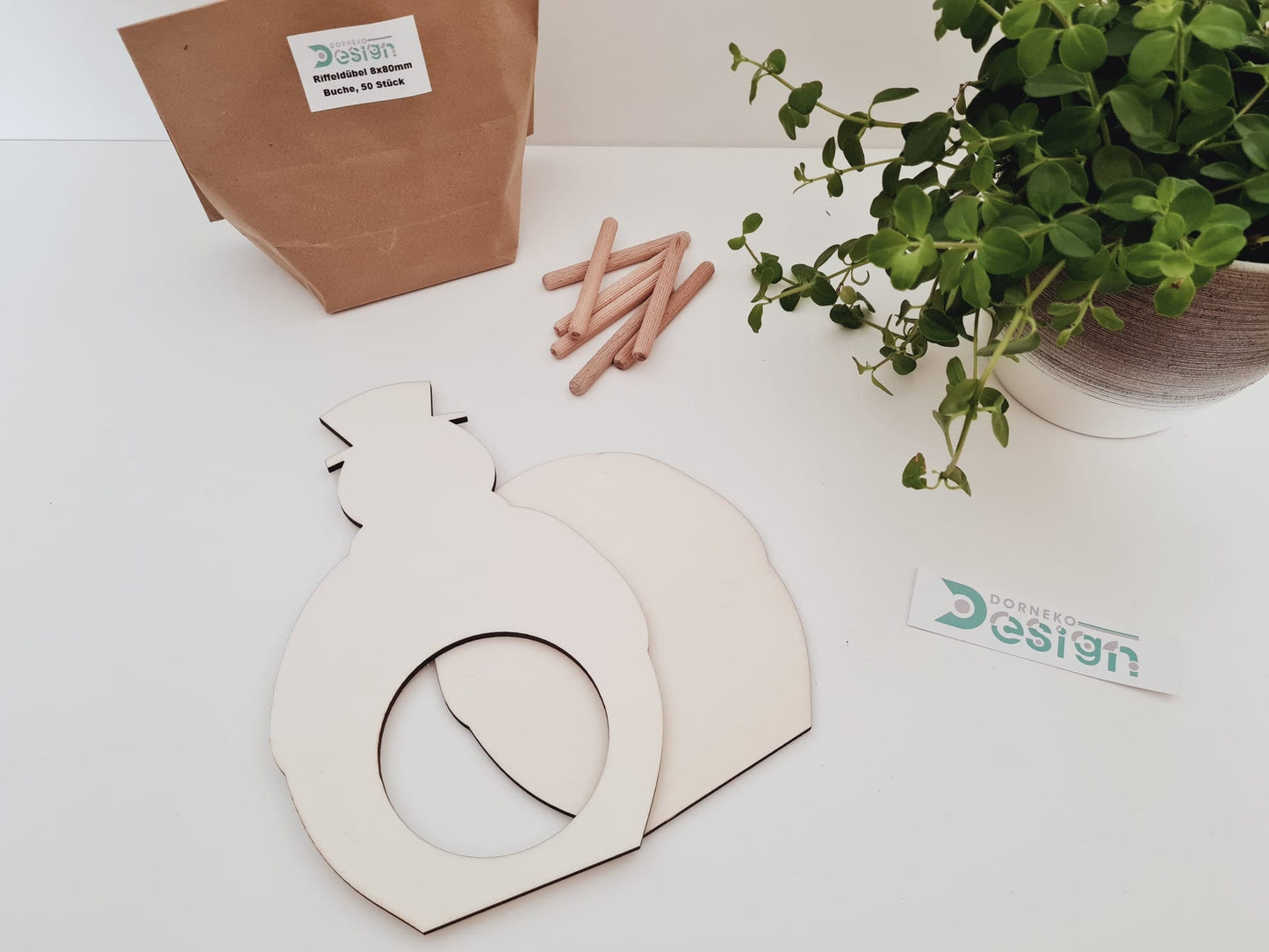 BAUSATZ Holzversteck *Schneemann* für Kleinnager