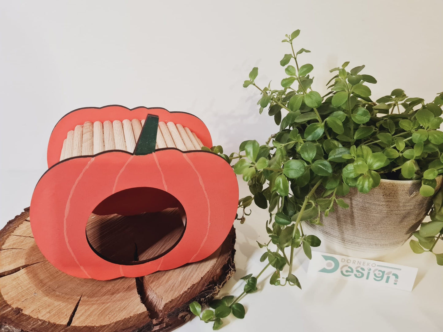 BAUSATZ Holzversteck *Kürbis* für Kleinnager