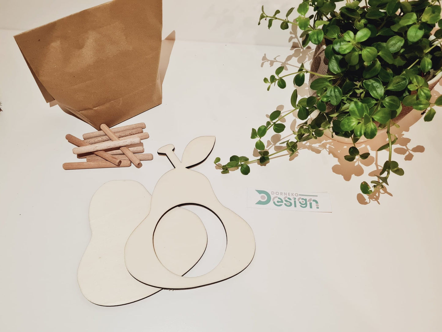 BAUSATZ Holzversteck *Birne* für Kleinnager