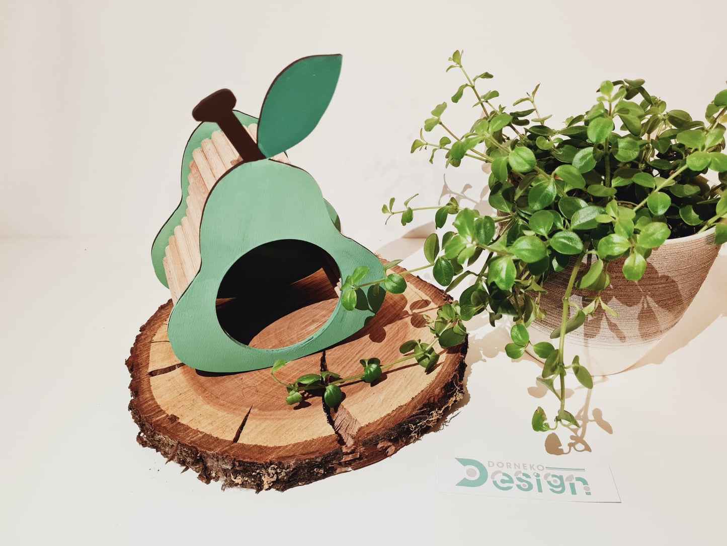 BAUSATZ Holzversteck *Birne* für Kleinnager