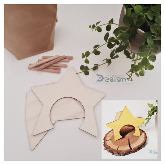 BAUSATZ Holzversteck  *Stern* für Kleinnager