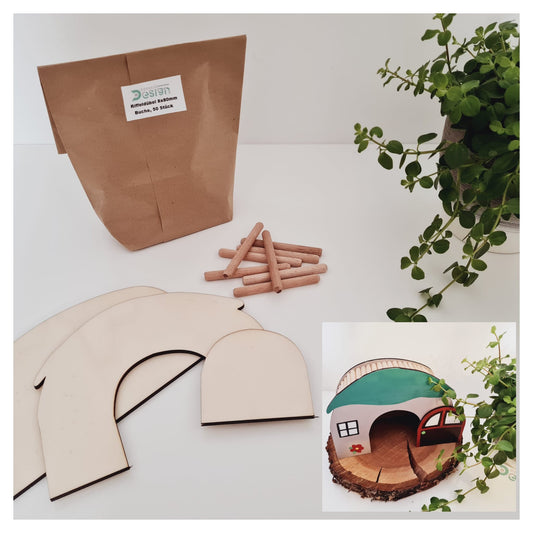 BAUSATZ Holzversteck  *Wichtelhaus* für Kleinnager