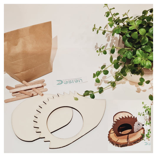 BAUSATZ Holzversteck  *Igel* für Kleinnager