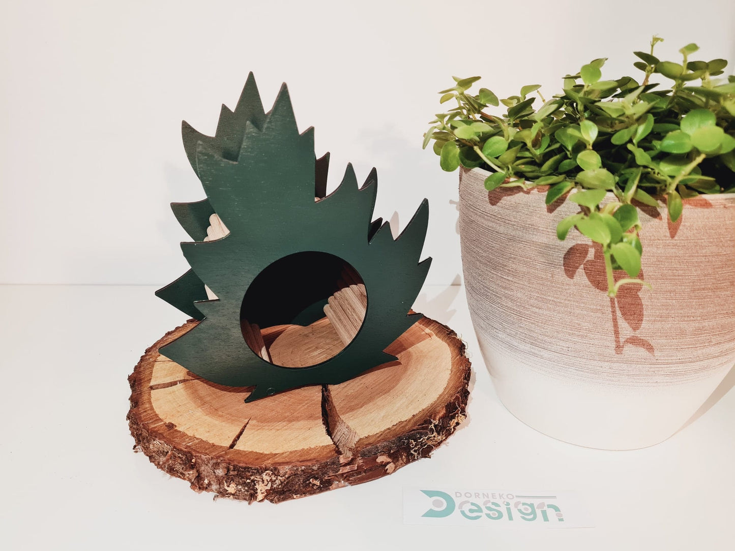 BAUSATZ Holzversteck *Blatt* für Kleinnager