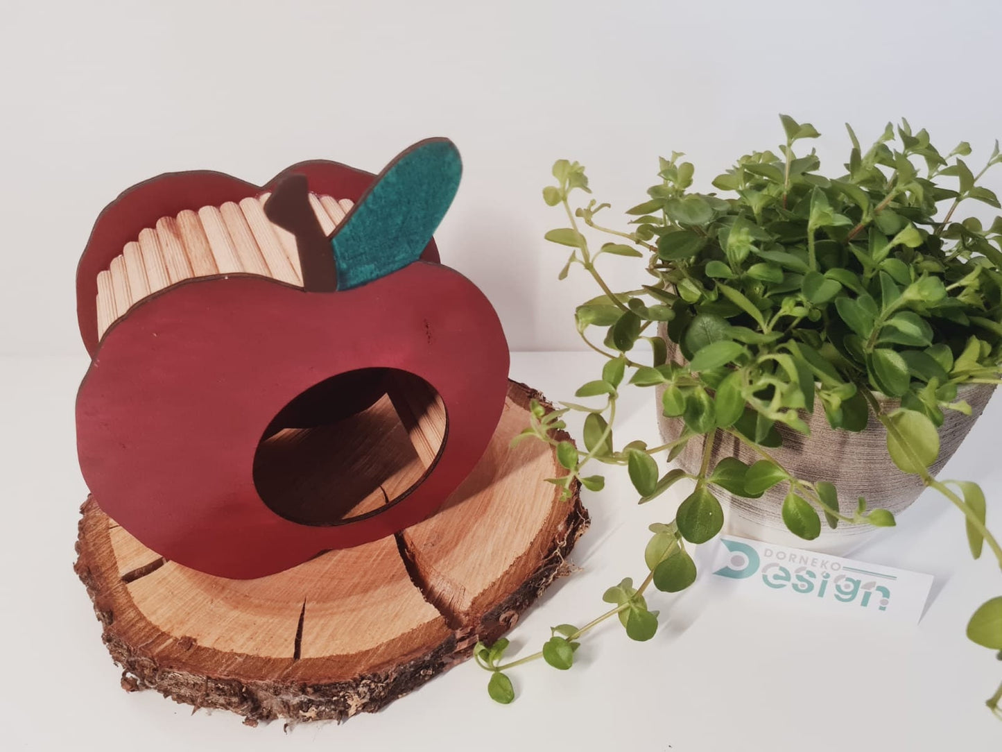 BAUSATZ Holzversteck  *Apfel* für Kleinnager