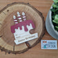 Geburtstagskuchen Geschenkeverpackung aus Holz für Geldgeschenk / Gutschein