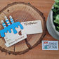 Geburtstagskuchen Geschenkeverpackung aus Holz für Geldgeschenk / Gutschein