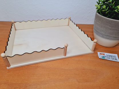 BAUSATZ Ebene Rechteckig welliger Rand