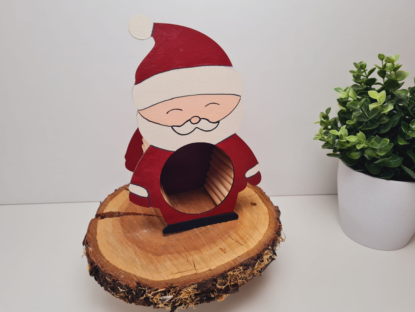 BAUSATZ Holzversteck  *Weihnachtsmann 2.0* für Kleinnager