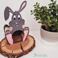 Holzversteck  *Hase* für Kleinnager