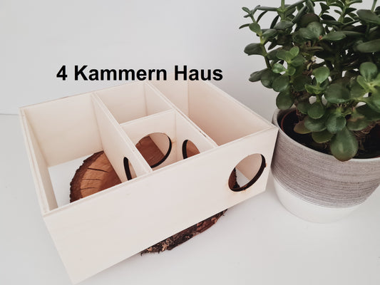 4-Kammernhaus für Kleinnager