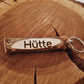 Schlüsselanhänger Holzstämmchen mit Ring *Personalisierbar!*