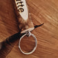 Schlüsselanhänger Holzstämmchen mit Ring *Personalisierbar!*