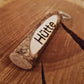 Schlüsselanhänger Holzstämmchen mit Ring *Personalisierbar!*