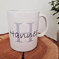 Bedruckte Tasse mit Namen ohne Herzen