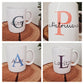 Bedruckte Tasse mit Namen ohne Herzen