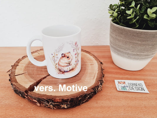 Tasse mit Hamsterbild und / oder Spruch