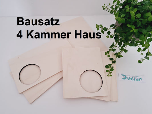 BAUSATZ 4-Kammernhaus für Kleinnager