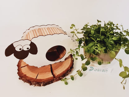 BAUSATZ Holzversteck  *Schaf* für Kleinnager