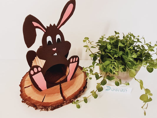 Holzversteck  *Hase* für Kleinnager
