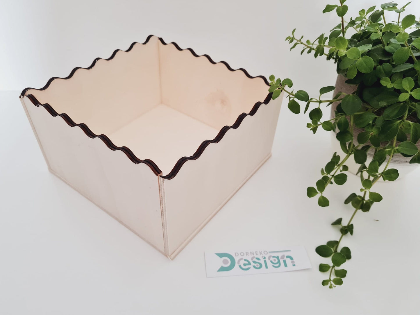 Buddelbox 20x20x10cm *welliger Rand* für Kleinnager