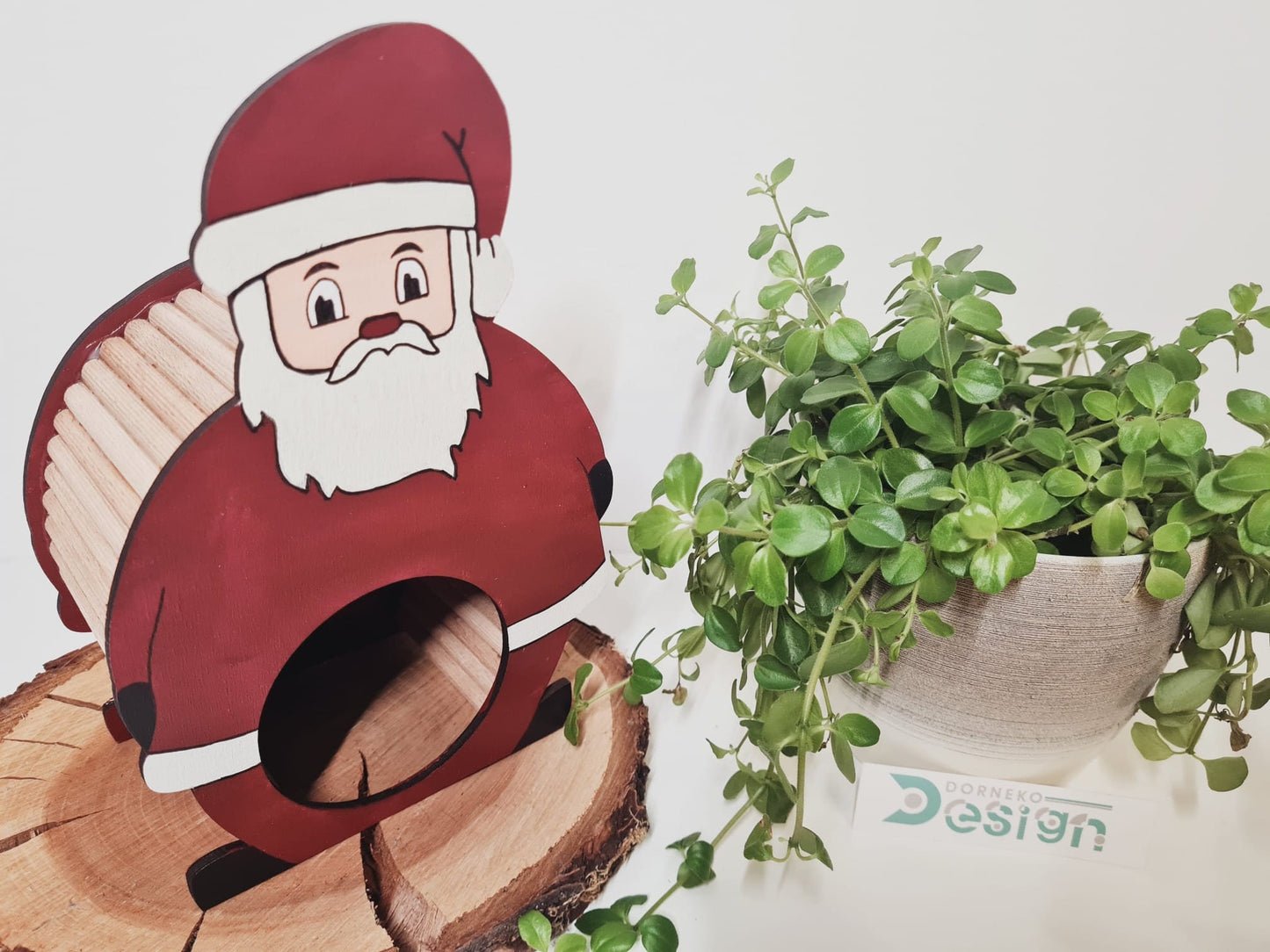 BAUSATZ Holzversteck  *Weihnachtsmann* für Kleinnager