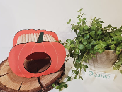 BAUSATZ Holzversteck  *Kürbis* für Kleinnager