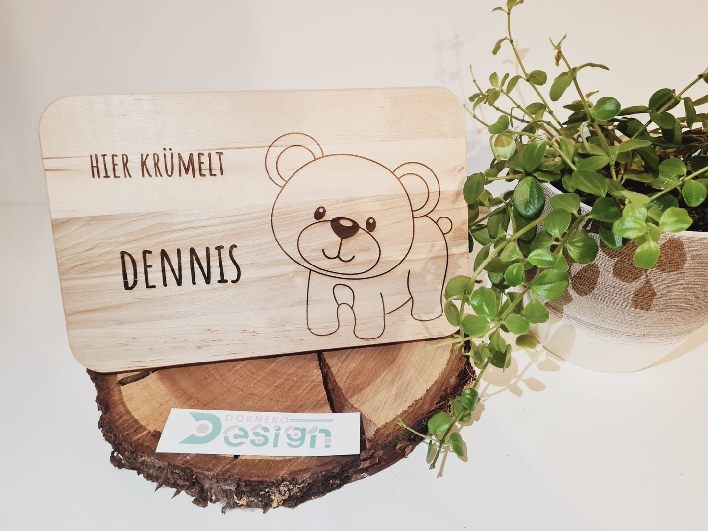 Bär - Holzbrettchen mit personalisierter Gravur