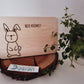 Hase - Holzbrettchen mit personalisierter Gravur