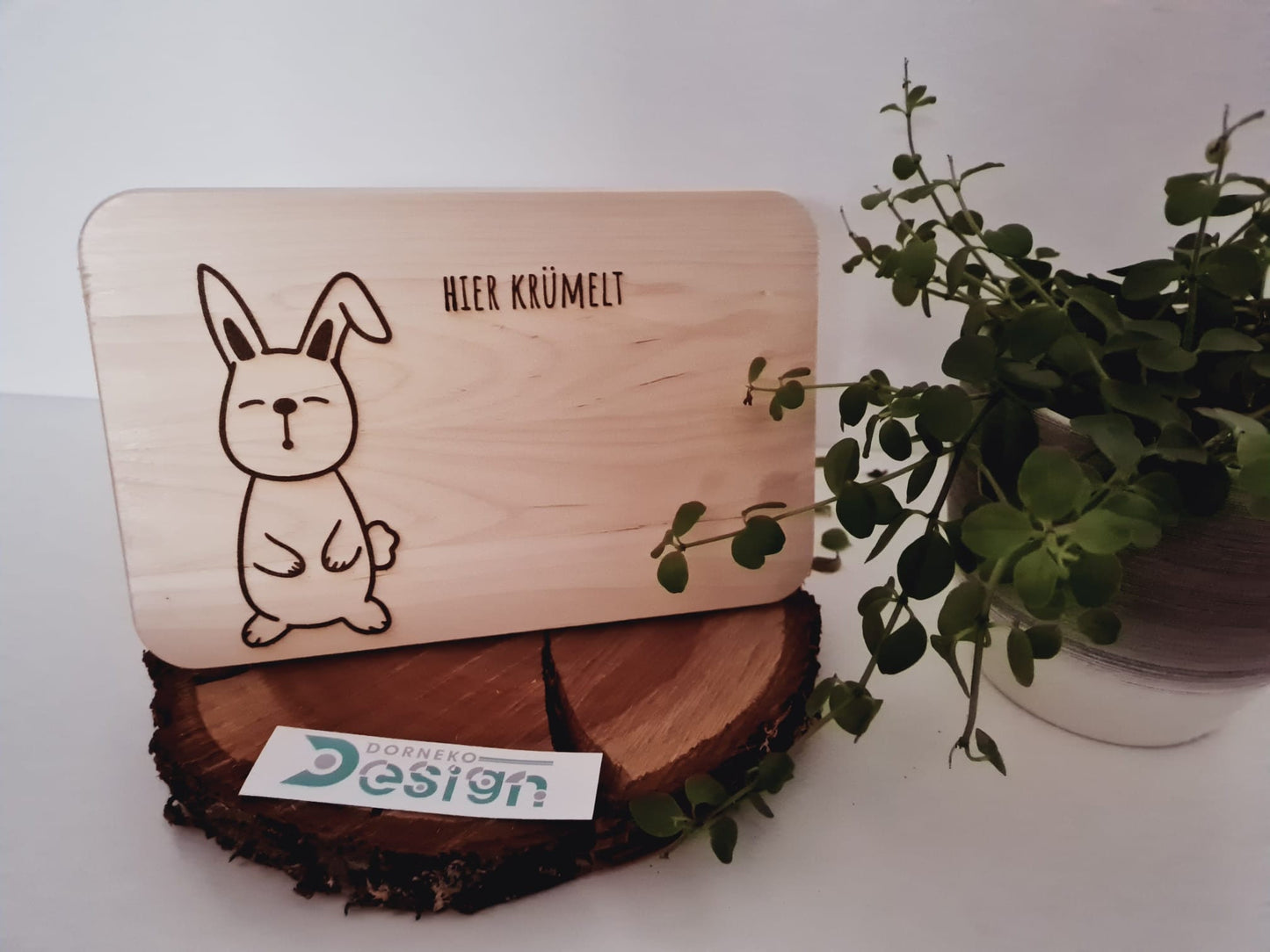Hase - Holzbrettchen mit personalisierter Gravur